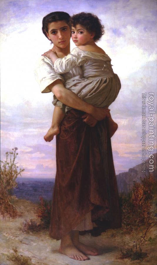 William-Adolphe Bouguereau : Young Gypsies